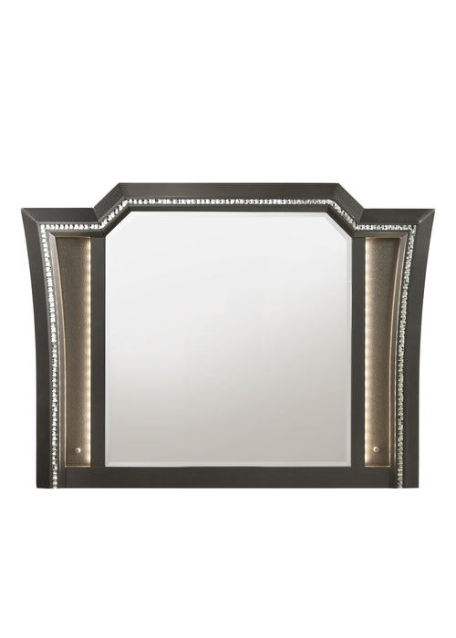 Kaitlyn Metallic Gray Mirror image