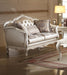 Acme Chantelle Loveseat w/3 Pillows in Pearl White 53541 image