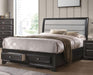 Acme Furniture Soteris Queen Sleigh Storage Bed in Gray 26540Q image