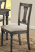 Acme Furniture Wallace Side Chair in Tan and Weathered Gray (Set of 2) 71437 image