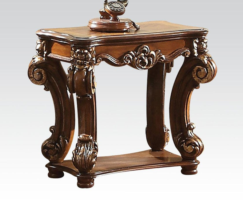 Acme Vendome Side Table in Cherry 82003 image