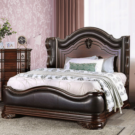 Arcturus Brown Cherry Queen Bed image